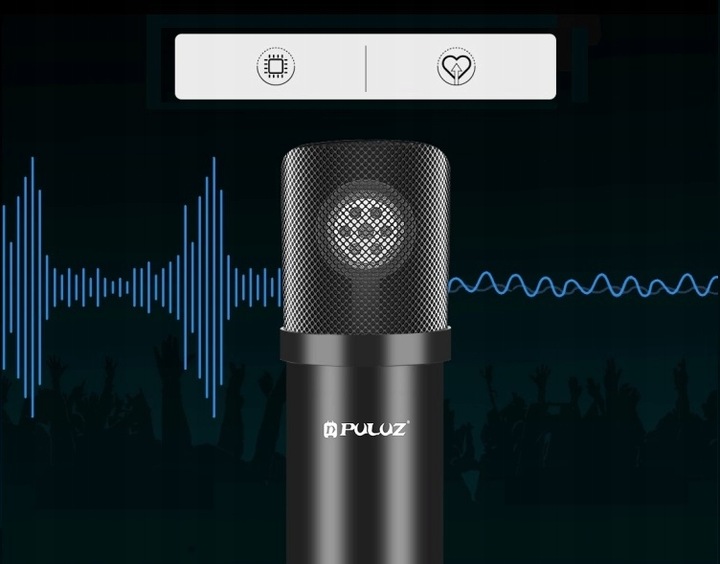 MIKROFON STUDYJNY USB PULUZ POJEMNOŚCIOWY GAMING