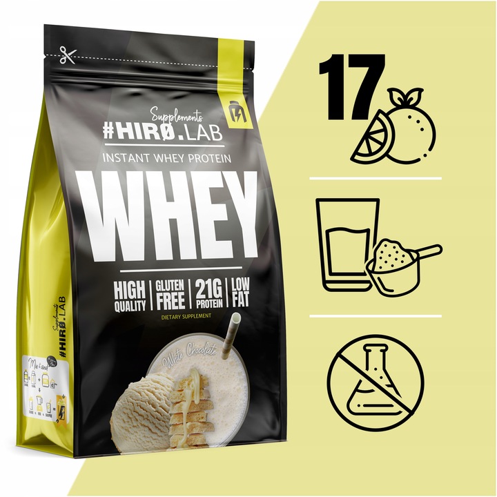 Białko koncentrat serwatkowe WPC 750 g Instant Whey Biała Czekolada hiro