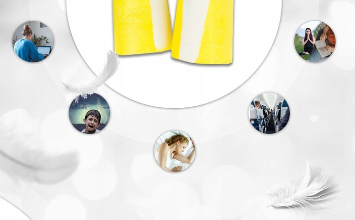 Zatyczki do uszu do spania, Stopery do uszu Honeywell Bilsom 303 L 50 Par