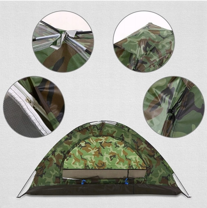 NAMIOT 3 OSOBOWY WĘDKARSKI TURYSTYCZNY WOJSKOWY SZYBKO ROZKŁADANY