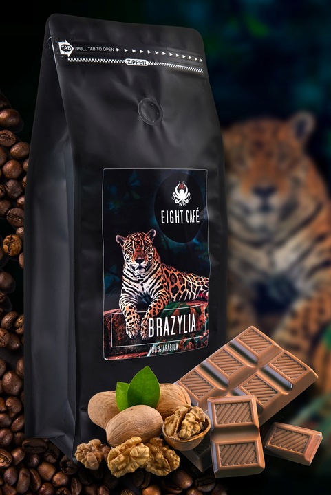 Kawa Mielona Świeżo Palona 100% Arabica Brazylia 500G Eight Cafe