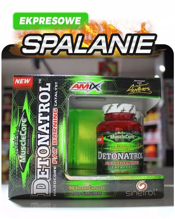 TERMOGENIK MOCNY SPALACZ TŁUSZCZU Fat Burner Amix Detonatrol na odchudzanie