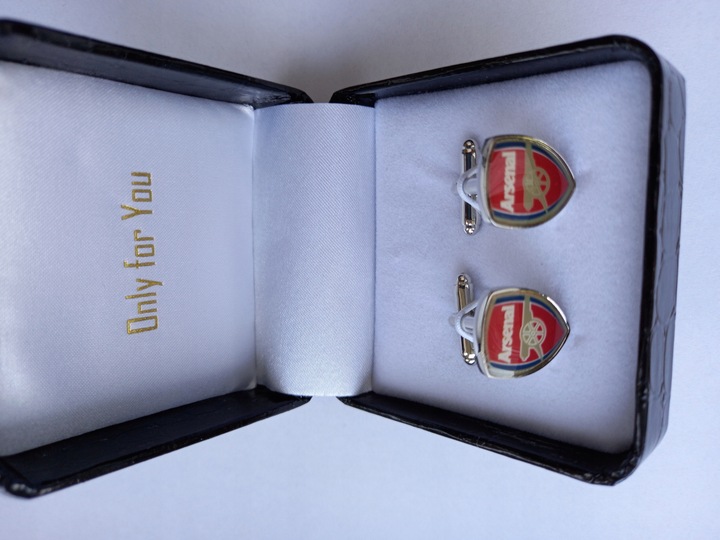 Spinki do mankietów koszuli dla kibica Arsenal