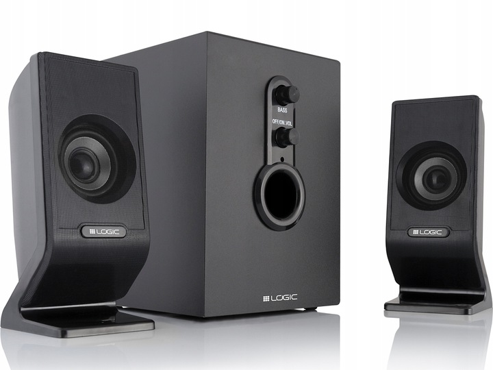 GŁOŚNIKI KOMPUTEROWE LAPTOP PC KOMPUTER JACK DO KOMPUTERA SUBWOOFER CZARNE