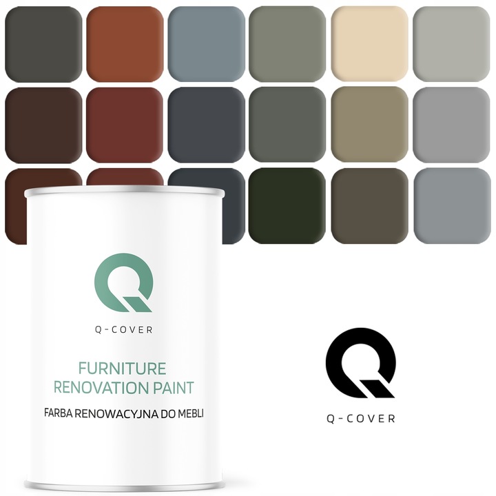 FARBA DO MEBLI KUCHENNYCH 1L FRONTÓW SZAFEK DO PŁYTY 16 KOLORÓW TRWAŁA