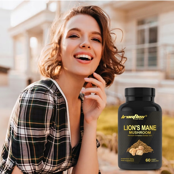 IRONFLEX LION'S MANE 60 kap 500mg SOPLÓWKA JEŻOWATA 10:1 KONCENTRACJA STRES