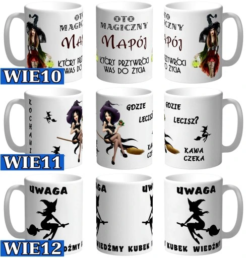 KUBEK WIEDŹMY ZOŁZY ŚMIESZNY TEKST ŻART DO BIURA