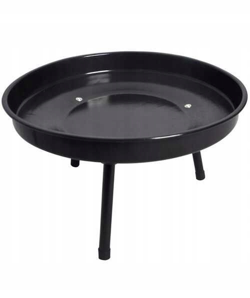 PALENISKO TRÓJNÓG GRILL OGRODOWY OGNISKOWY WISZĄCY DUŻY RUSZT CHROMOWANY 50