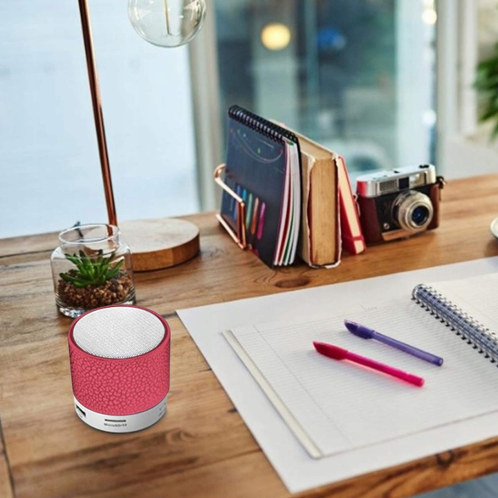 GŁOŚNIK BEZPRZEWODOWY PRZENOŚNY BLUETOOTH LED