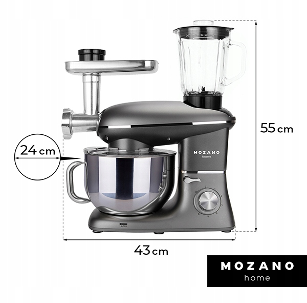 ROBOT KUCHENNY PLANETARNY MASZYNKA DO MIĘSA MIKSER BLENDER 6,2l + PRZEPISY