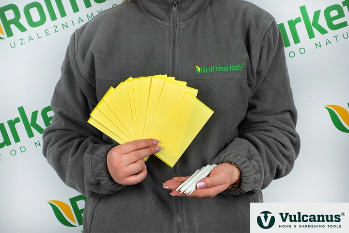 40x Lep Do Doniczek Żółty Na Mszyce Ziemiórki Owady Szkodniki Lepy