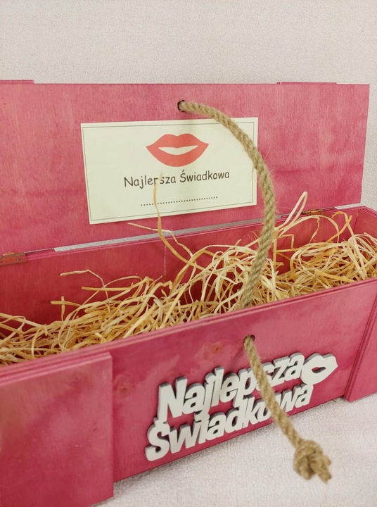 SKRZYNKA NA ALKOHOL PODZIĘKOWANIE DLA ŚWIADKÓW