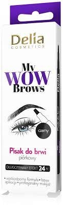 Delia My Wow Brow piórkowy marker do brwi Czarny