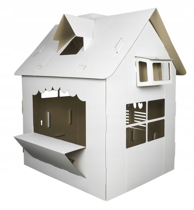 Kartonowy Domek do malowania i samodzielnego złożenia Kwiaciarnia Tektorado