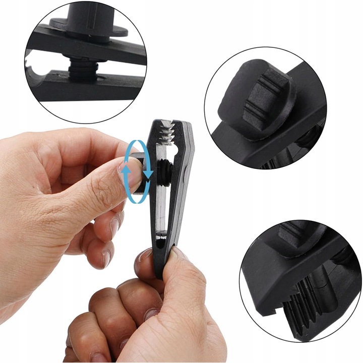 Klips Uchwyt Zaciskowy do Plandek Do Mocowania Żagla Markizy Namiotu 20 szt