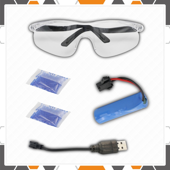 KARABIN NA KULKI ŻELOWE PISTOLET AUTOMATYCZNY DUŻY P90 + GRATIS 500 KULEK