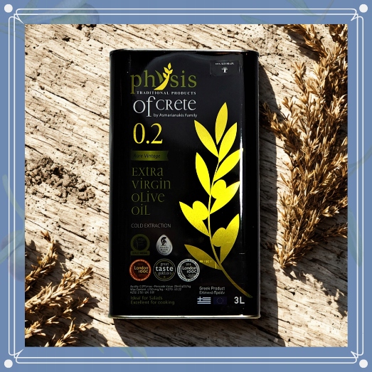 Nagradzana świeża Grecka oliwa z oliwek 0,2% - 3 L data aż do 01/2027