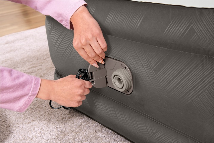 Materac Dmuchany Jednoosobowy do Spania z Pompką 230V Bestway