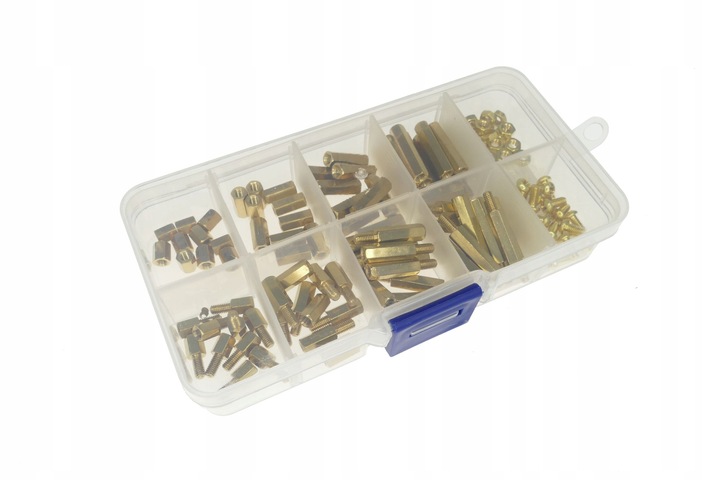 ZESTAW DYSTANSÓW MOSIĘŻNYCH M3 +ŚRUBY 120 SZTUK