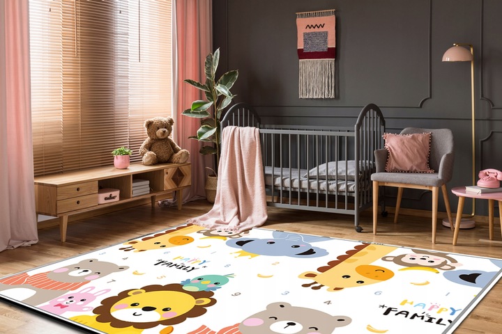 Mata piankowa składana dwustronna duża edukacyjna dla dzieci XPE 180x200 cm