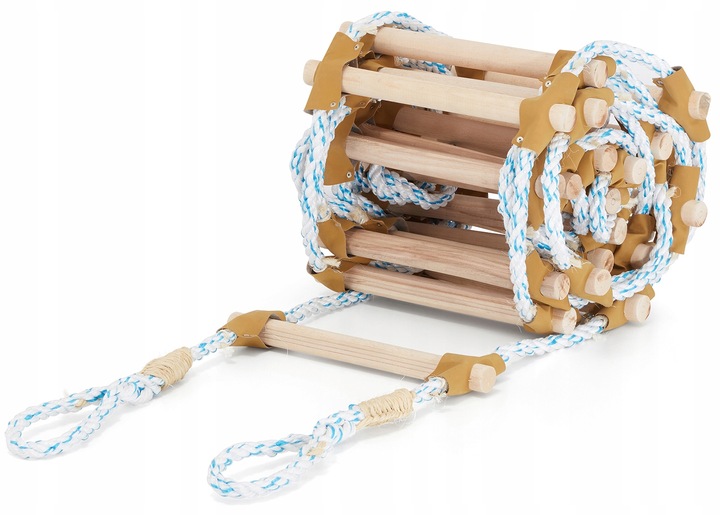 Drabina sznurowa linowa na dach ATESTOWANA 8m dekarska pleciona