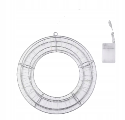 Lampka wieniec na baterie na drzwi okno stroik