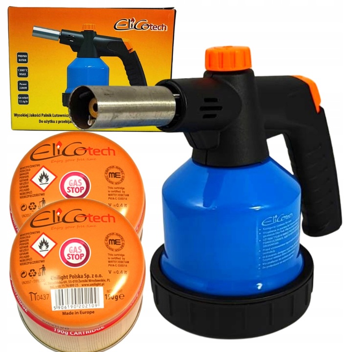 Palnik lutowniczy RK-5004 zasobnik katrusz - 4 sztuk 65500 Elico