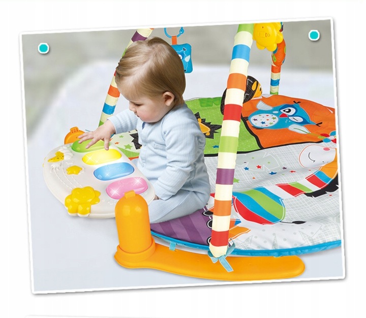 MATA EDUKACYJNA DUŻA INTERAKTYWNA PIANINKO 3w1 DLA DZIECI