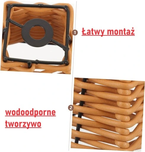 lampa solarna GIRLANDA 10ciepych LED dekoracja taras balkon koszyczek P-725