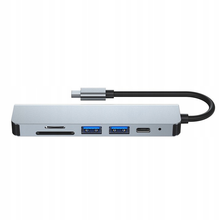 ROZDZIELACZ ADAPTER HUB HDMI TYPE-C USB-C SD MICRO-SD DO MACBOOK M1 M2 M3