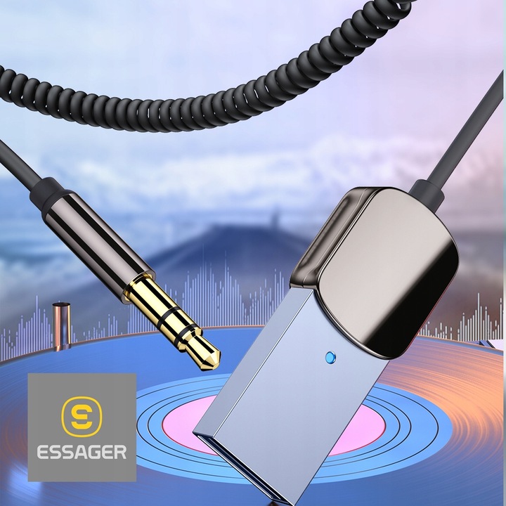 Adapter Audio Transmiter Bluetooth AUX Odbiornik