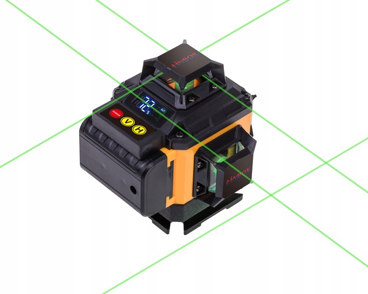 POZIOMICA LASEROWA 360° LASER KRZYŻOWY 4D ZESTAW WALIZKA