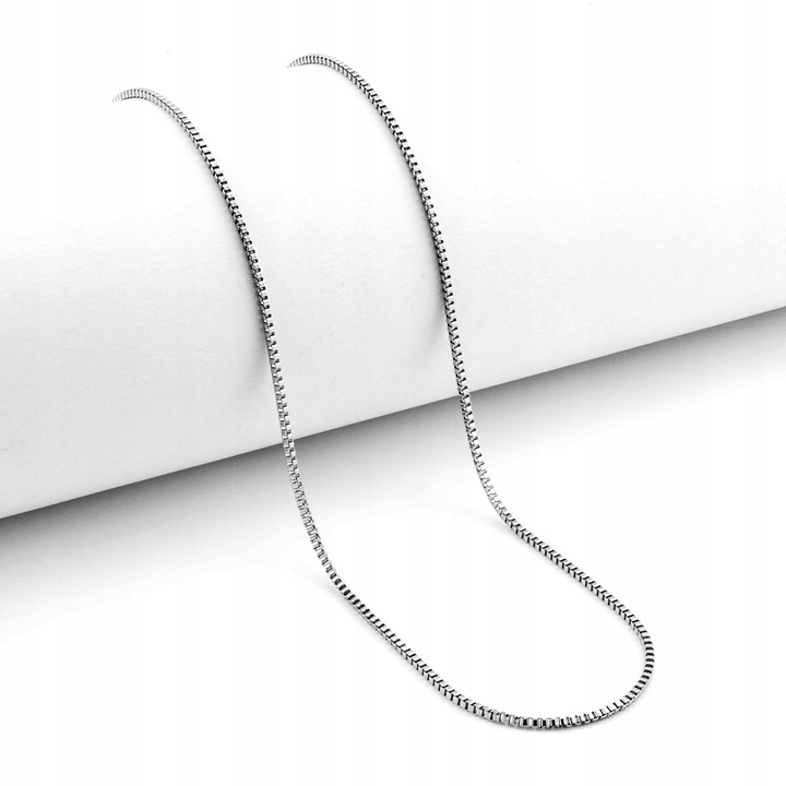 Łańcuszek Srebrny pr. 925 Rodowany Splot Kostka Wenecjana | 60 cm x 1 mm