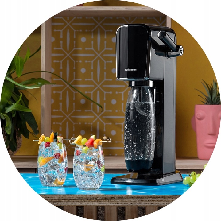 Saturator Soda Stream Art czarny 1 butelka