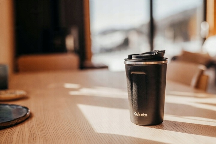 KUBEK TERMICZNY TERMOS 380 ML WYŚWIETLACZ EKRAN LCD NA KAWĘ HERBATĘ SMART