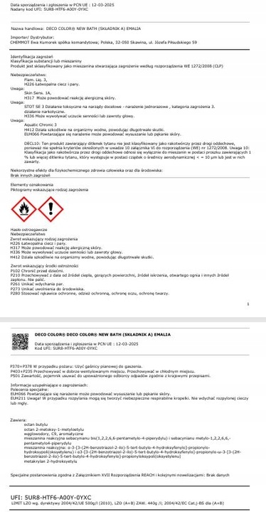 EMALIA DO RENOWACJI WANIEN NewBath 420ml