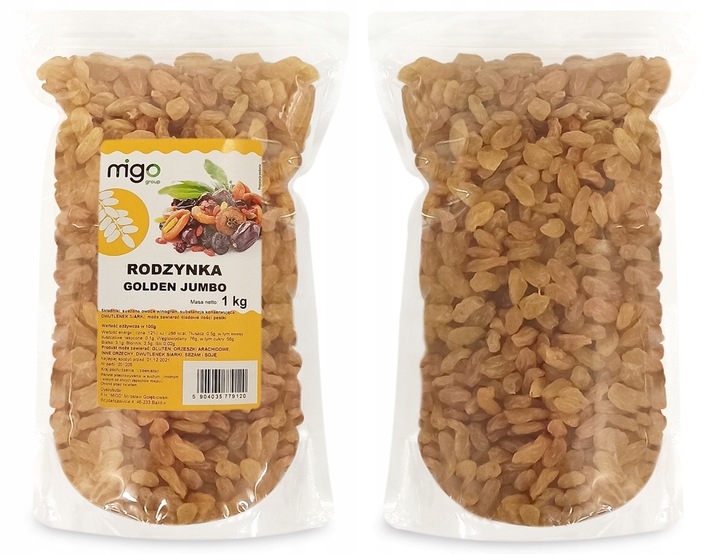Rodzynki GOLDEN JUMBO 1 kg - MIGOgroup