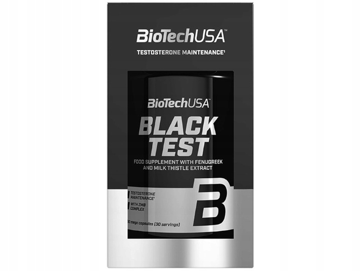 Bio Tech Black Test 90 caps BIOTECH BOOSTER TESTOSTERON ZMA LIBIDO SIŁA