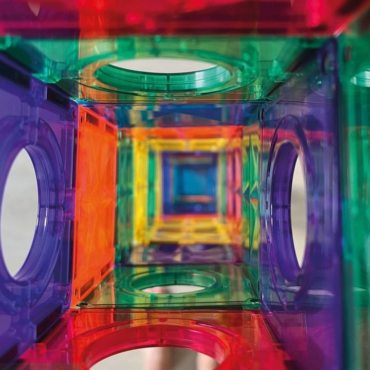 Cleverclixx - Klocki magnetyczne Ball Run Compact Pack Intense - 60 el.