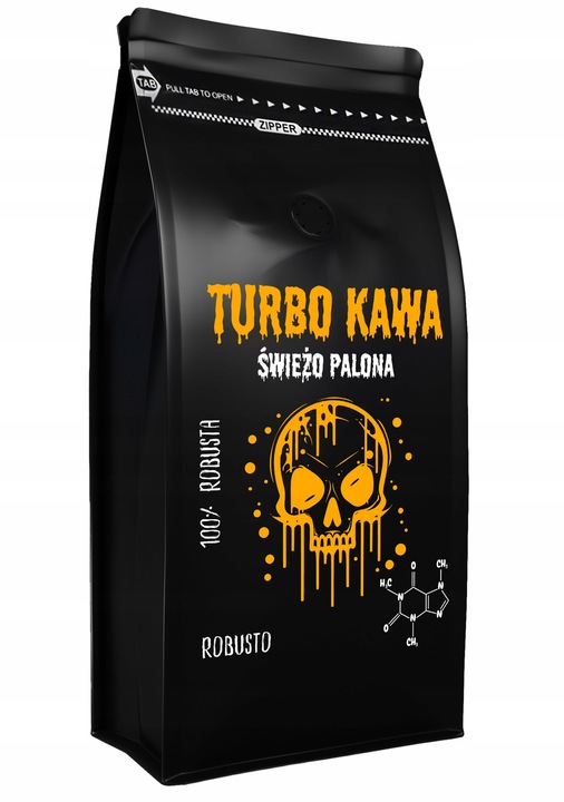 TURBO Kawa ziarnista Do ekspresu 1kg 100% Robusta ROBUSTO