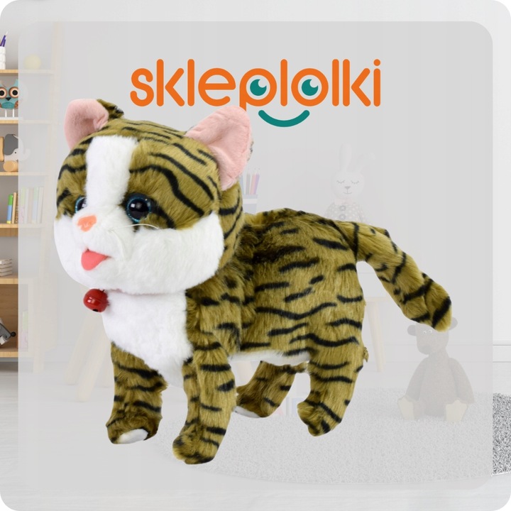 KOTEK INTERAKTYWNY NA SMYCZY MIAUCZY CHODZI GRA