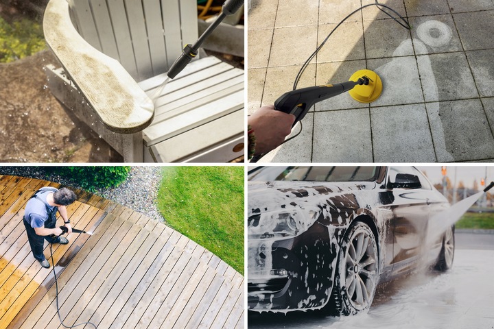 MYJKA CIŚNIENIOWA STANLEY 2500W 285ewBAR NA DYSZY ALU POMPA +5l płynu patio