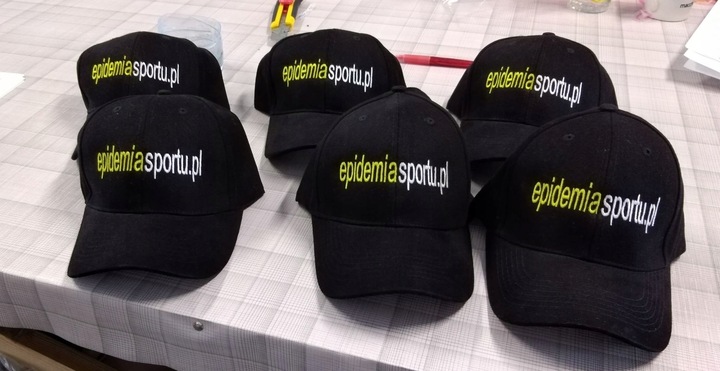 CZAPKA BEJSBOLÓWKA HAFT LOGO NAPISEM NADRUKIEM