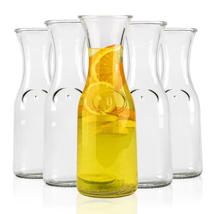 5 SZTUK KARAFKA DZBANEK NA WODĘ KARAFKI NA WODĘ SOKI LEMONIADĘ NAPOJE 1L