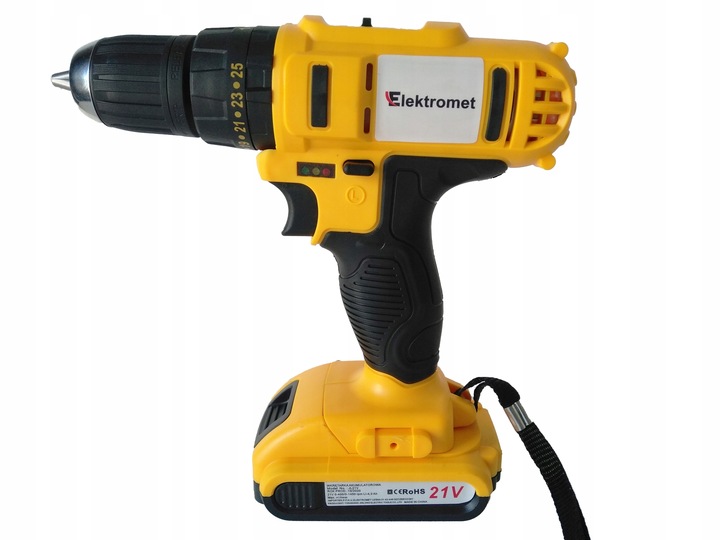 21V WIERTARKO WKRĘTARKA AKUMULATOROWA WALIZKA NASADKI BITY LED WALIZKA 2AKU