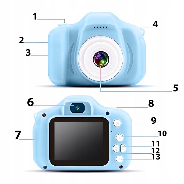 Aparat cyfrowy Astgmi C3b niebieski dla dzieci ((E)
