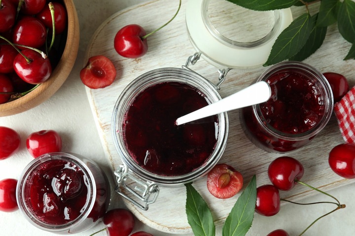 Wiśnie KANDYZOWANE 1kg W SYROPIE wiśnia CAŁA