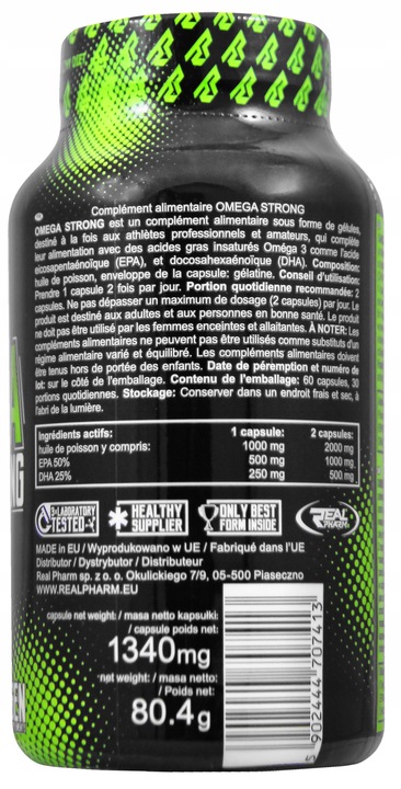 REAL PHARM Omega Strong 60caps MOCNA OMEGA 3