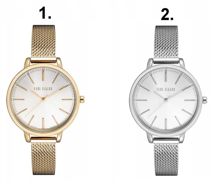 ZEGAREK DAMSKI PAUL LORENS NILDA złoty bransoletka mesh + BOX + GRAWER