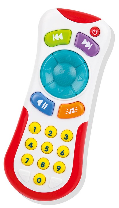 SMILY PLAY Edukacyjny interaktywny pilot TV czarny